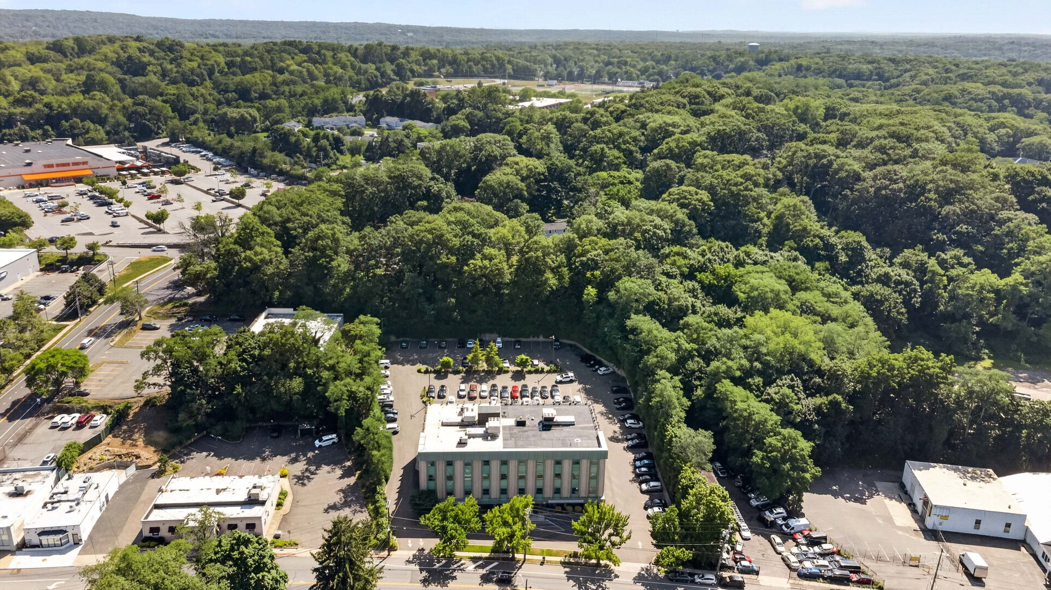 Aerial view of 755 New York Avenue and Huntington